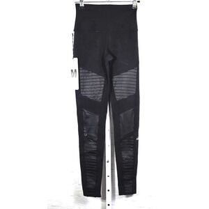 Alo yoga high waist Moto legging Black new XS  Reg ‎ $114
